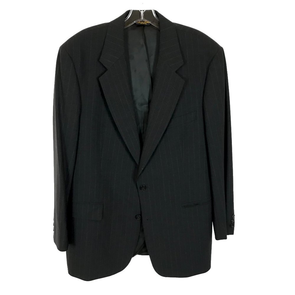 Men Size 40 40R Brooks Brothers Golden Fleece Wool Blend Pinstripe Blazer Jacket